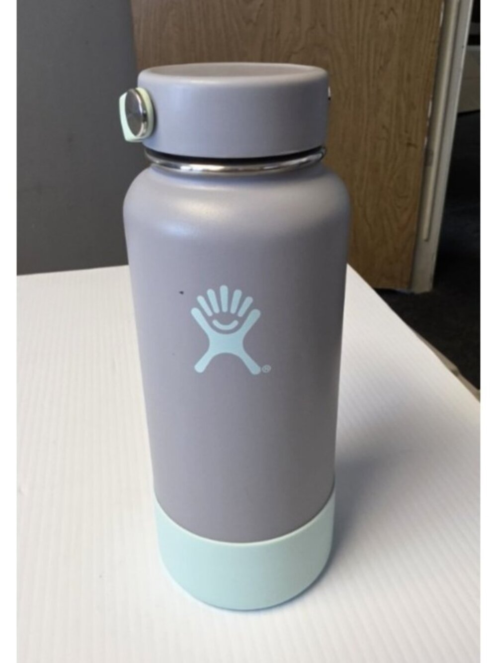 Limited Edition Gray Teal Flint Hydro Flask Growler With Lid 32oz Insulated